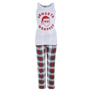 em & alfie Women's Gangsta Wrapper Christmas Pajama Set